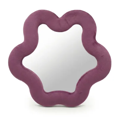 Espejo suave ondulado – Estrella – malva (33 x 31 x 2.3cm)