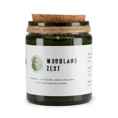 Vela de soja Greenman Woodwick - Esencia del Bosque