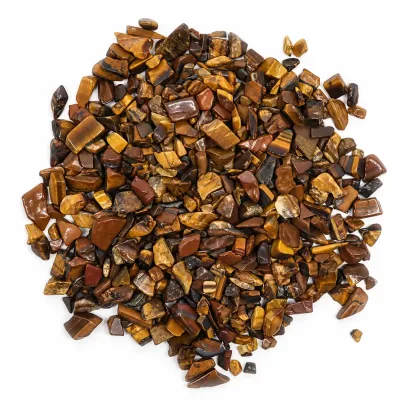 Tiger Eye Gemstone Chips Bulk - 1KG