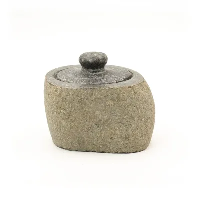 Maceta de piedra de río natural para enraizamiento - Pequeña (aprox 9x7cm)