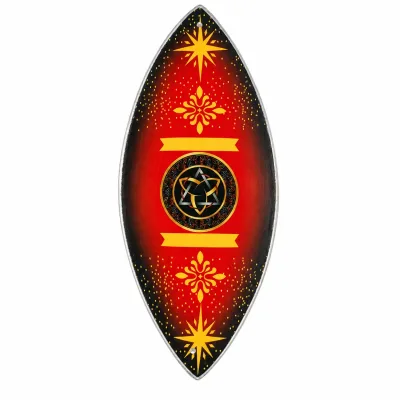 Tazón de incienso esmaltado - aluminio - triquetra pagana