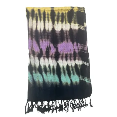 Arte Boho Java Estola/Bufanda - Rayas Múltiples - 62x200cm