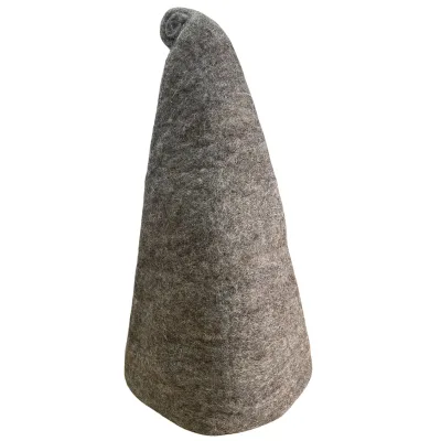 Sombrero de mago de sauna de fieltro - Marrón natural