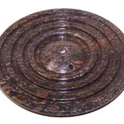 Plato para Incienso Circulos Esteatita 10cm