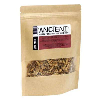 100g Trozos de árbol verde de palo santo