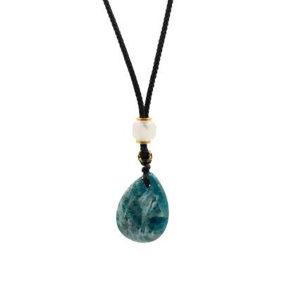 Colgante de piedra preciosa - lágrima de howlita