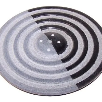 Plato para Incienso Círculos Bicolor 10cm