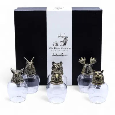 Set de regalo de 6 vasos (50ml) - Criaturas Místicas - Bronce Antiguo