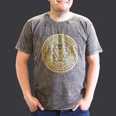Camiseta Nomad Sari Extra Grande - Chakra - Gris oscuro