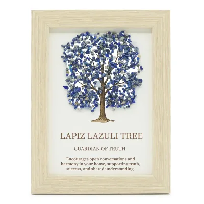 Imagen de piedra preciosa - Árbol de la Vida - Lapislázuli (20x14.7x1cm)