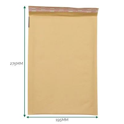 Sobre kraft acolchado con burbuja (195x275+40mm)