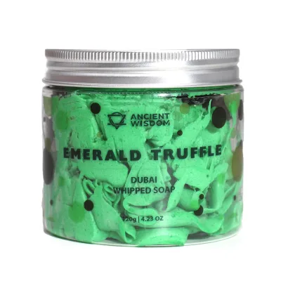 Jabón de crema batida de Dubai - Trufa esmeralda 120g