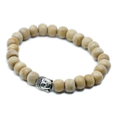 Cuentas de sandalia fragantes y brazalete Buddah