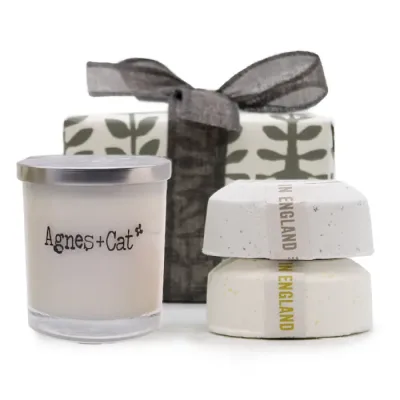 Set de Regalo: Bombas de baño de Windermere & Cítricos + Vela de Luna de Terciopelo