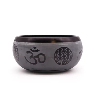 Cuenco tibetano de polvo de tierra - Om Five Buddha - 16cm