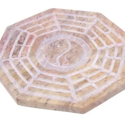 Porta-incienso de esteatita Bagua 10cm