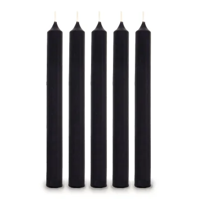 Negro Velas de la cena a Granel (100)
