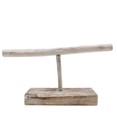 Soporte de joyería de una sola rama - Blanqueado