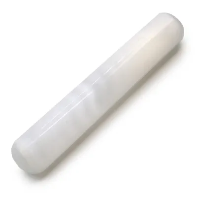 Varita de Selenita - 16 cm (Ambos extremos redondos)