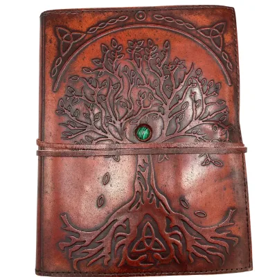 Cuaderno de cuero del Árbol de la Vida – 20x16x2cm