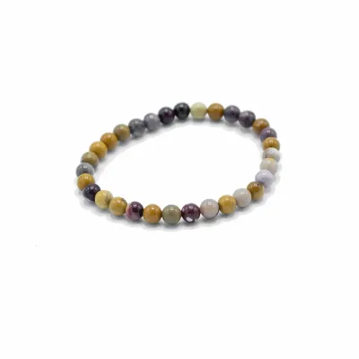 Pulsera de manifestación de piedras preciosas - Mookiate raro - Sabiduría