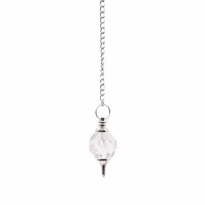 Facted Gemstone Pendulum - Rock Quartz