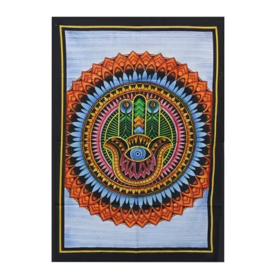 Arte de Pared de Algodón - Hamsa