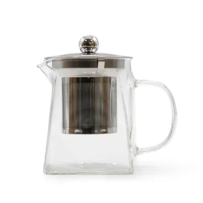 Tetera con infusor de vidrio - Forma de torre - 350ml