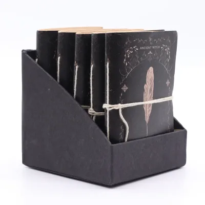 Cuadernos de rituales de brujas surtidos - Cuero (15,2 x 11,4 cm) - Vitrina