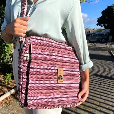 Soft Banjar Rose Laptop Tote
