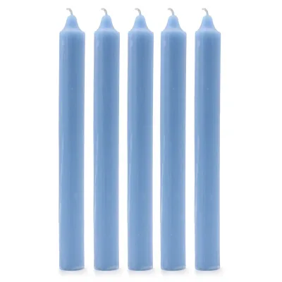 Velas a granel de color sólido - Azul marino rústico - Paquete de 10