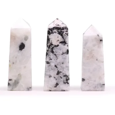 Puntas de obelisco de piedra preciosa aprox. 5 cm - piedra lunar