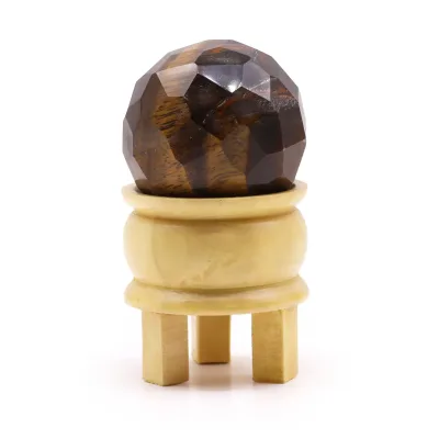 Bola Curativa de Piedras Preciosas y soporte - Ojo de tigre