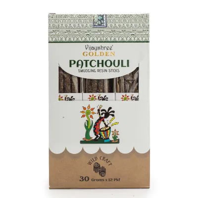 Varillas de resina para difuminar con pachulí dorado 30g (6 unidades)
