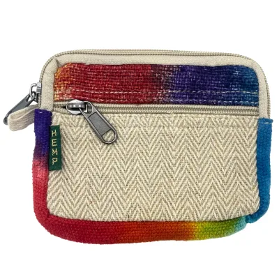 Bolsa cuadrada de cáñamo teñida