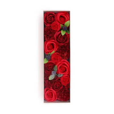 Caja Larga - Rosas Rojas Clásicas