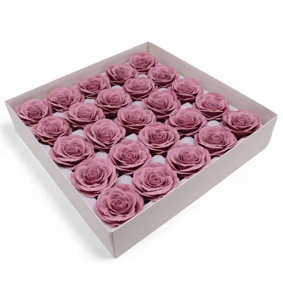 Flor de jabón artesanal - Vintage Rose - Malva