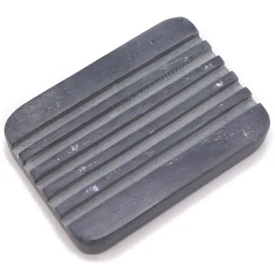Jabonera de Esteatita Gris 12x8.5cm - Estrías Profundas