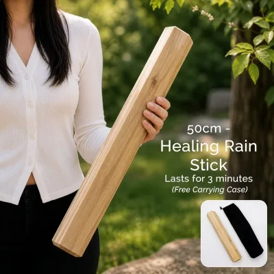 Varita de lluvia curativa de madera Manglid - 50 cm (3 minutos)