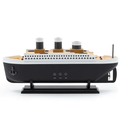 Difusor de aromas con efecto de modelo de barco y LED que cambia de color