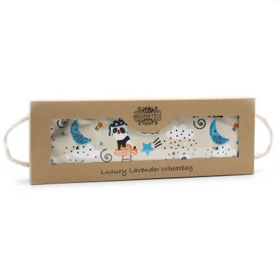 Bolsa de Trigo de Lavanda en Caja de Regalo - Panda Soñoliento