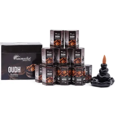 Paquete de 10 Incienso Masala Backflow - Oudh