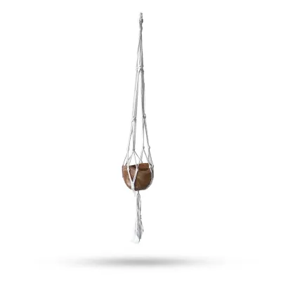 Macrame Soporte Clásico - Natural Med Pot