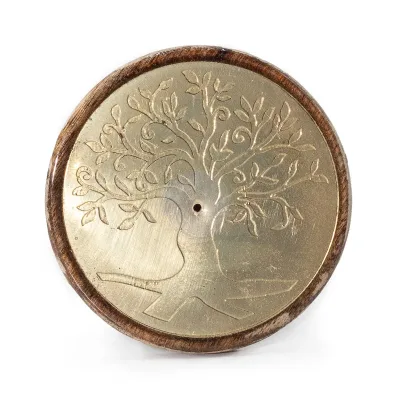 Oro sobre madera de mango - Árbol de la vida