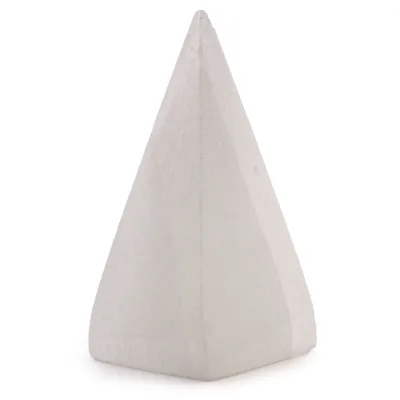 Pirámide de selenita - 10 cm