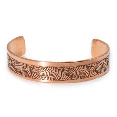 Pulseras de Cobre Macizo con Grabados de Afirmaciones (surtidas)