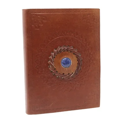 Cuaderno de cuero Lapizlazuli
