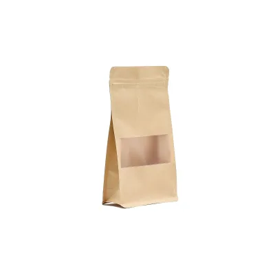 Bolsas Kraft con Ventana - 14x24cm