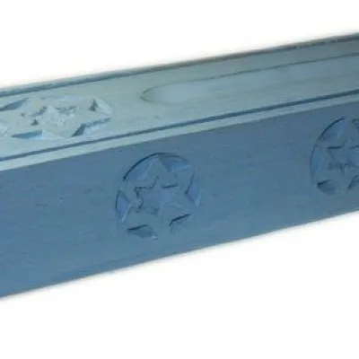 Caja de madera para incienso AZUL CIELO