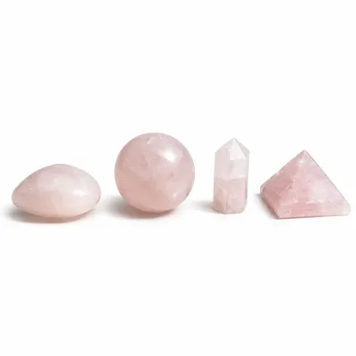 Cuatro Formas de Gemas - Cuarzo Rosa